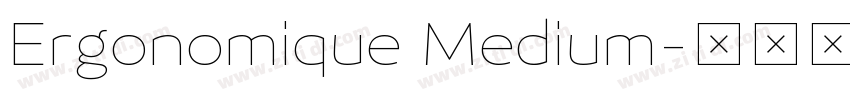 Ergonomique Medium字体转换